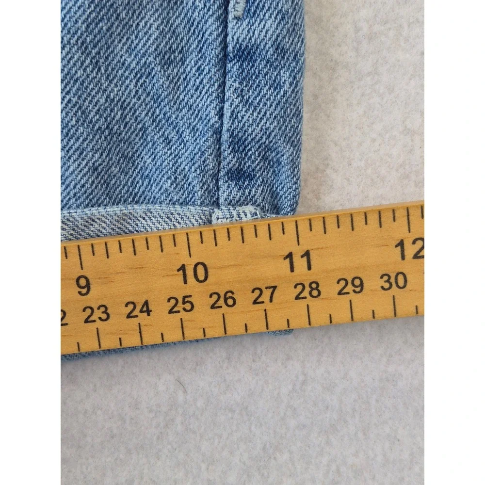 PacSun Mom Jean Shorts Jorts Women's 24 High Rise V-Yoke Cuffed Denim
